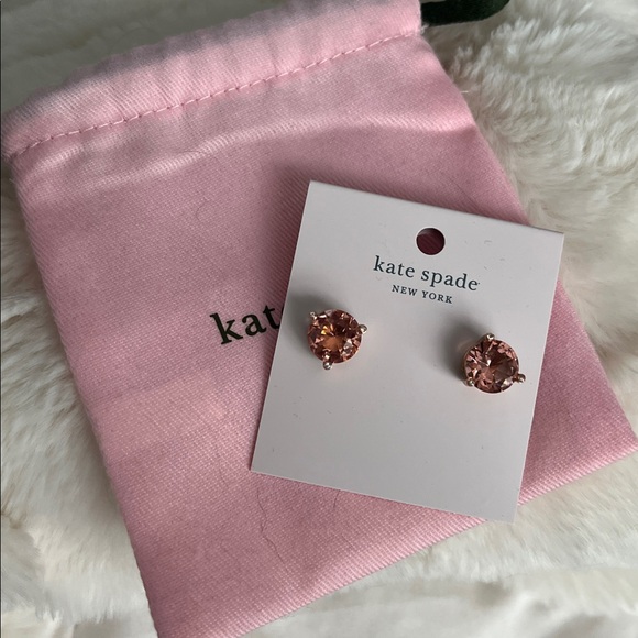 kate spade Jewelry - Kate Spade Rise and Shine light Peach earrings
